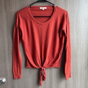 Madewell Modern Tie-Front Sweater - XS